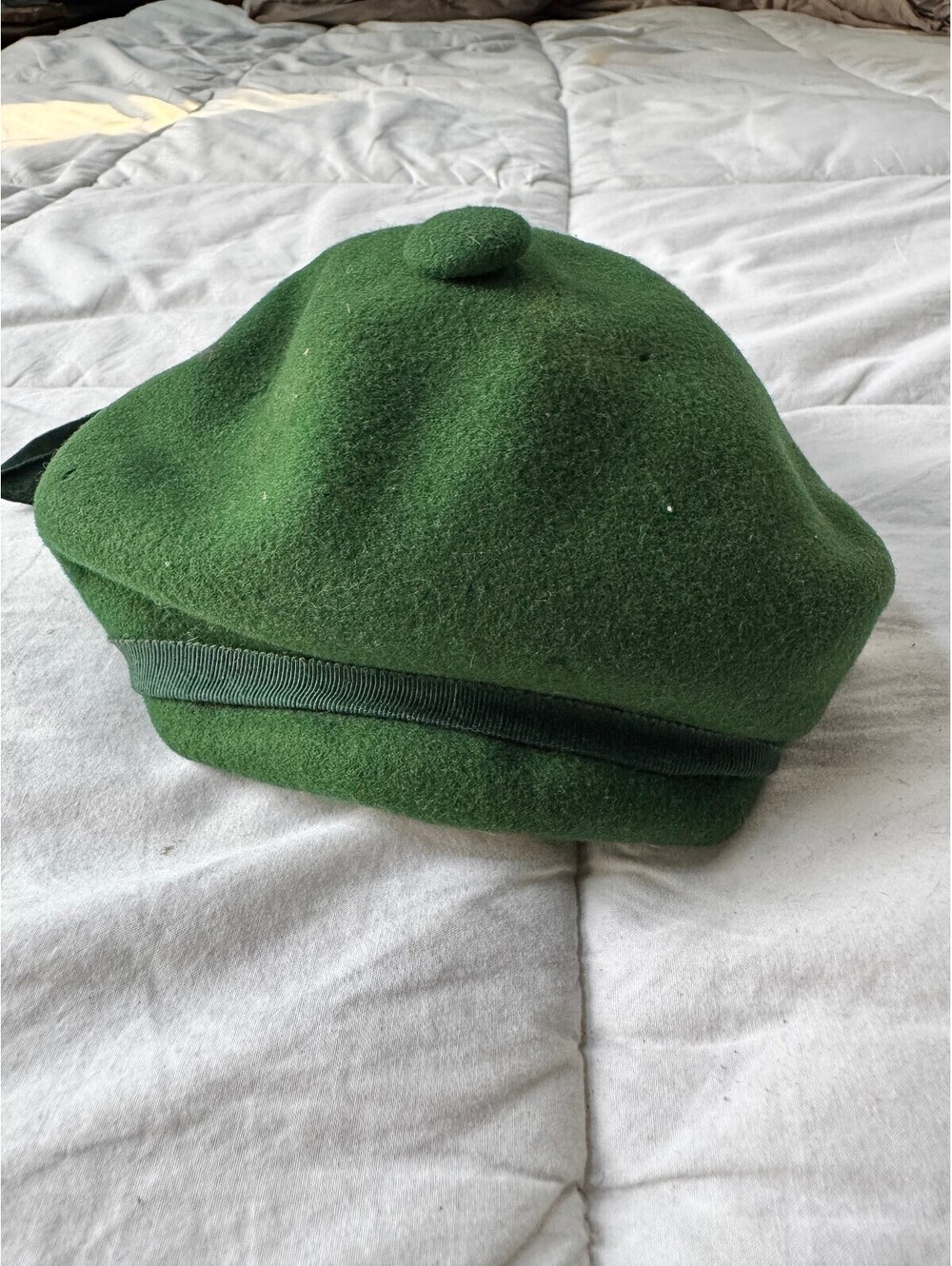 Vintage Merrimac Hat Corp. Green Balmoral Bonnet – Size 21